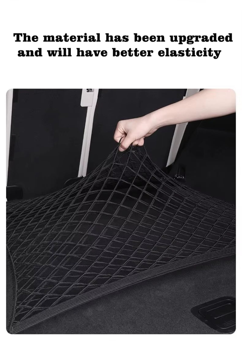 Luggage Net Holder Accessory for Citroen Basalt CC26 2024-2026 Trunk Storage Mesh Auto Organizer Elastic String Net Pocket Bag