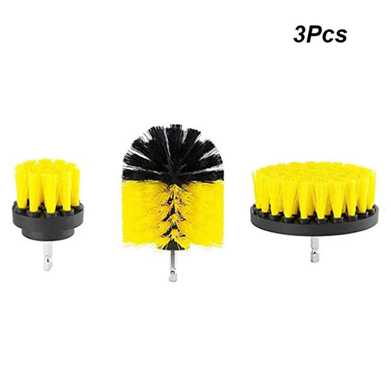 Electric Drill Brush Attachment Set Power Scrubber Brush Car Polisher Kitchen Bathroom Cleaning Tool Car Detailig Brushes