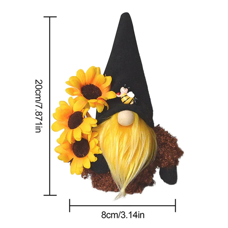 Bumble Bee Gnomes Plush World Bee Day Scandinavian Swedish Spring Decorations Honey Bee Home Decor Elfs Faceless Doll Gift