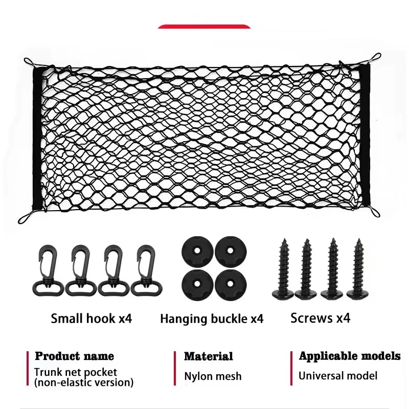 Luggage Net Holder Accessory for Citroen Basalt CC26 2024-2026 Trunk Storage Mesh Auto Organizer Elastic String Net Pocket Bag
