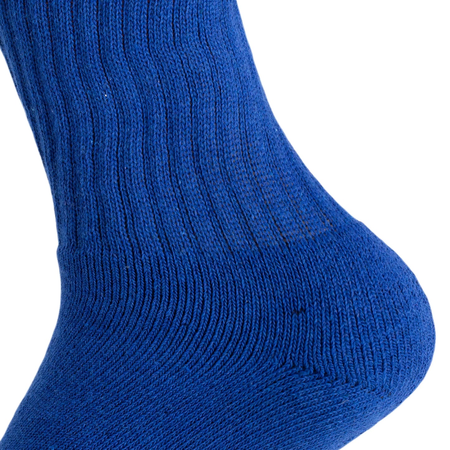 Royal Blue Crew Socks for Women – 3 Pairs, Soft Cotton, Breathable & Cushioned for All-Day Comfort, Shoe Size 5-10