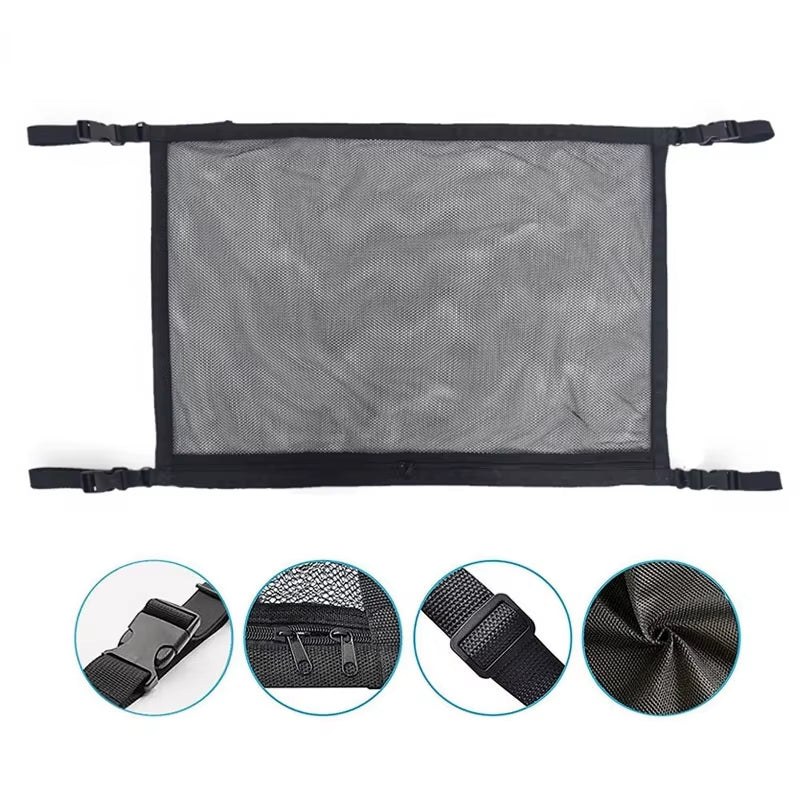 Car Ceiling Cargo Net Multifunctional Hanging Storage Organizer with Large Capacity for Convenient Storage of Car Ceiling Net