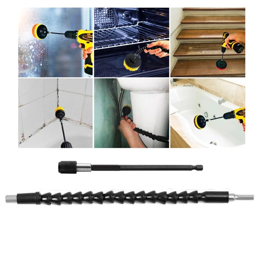 Electric Drill Brush Attachment Set Power Scrubber Brush Car Polisher Kitchen Bathroom Cleaning Tool Car Detailig Brushes