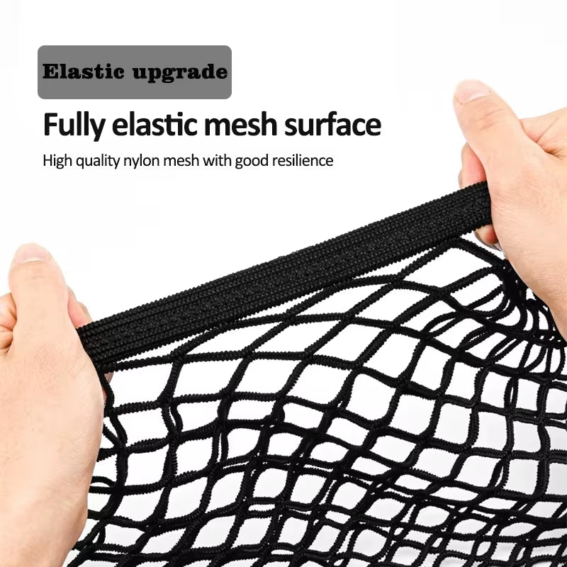 Luggage Net Holder Accessory for Citroen Basalt CC26 2024-2026 Trunk Storage Mesh Auto Organizer Elastic String Net Pocket Bag