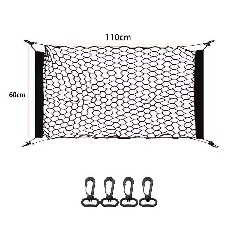 Luggage Net Holder Accessory for Citroen Basalt CC26 2024-2026 Trunk Storage Mesh Auto Organizer Elastic String Net Pocket Bag