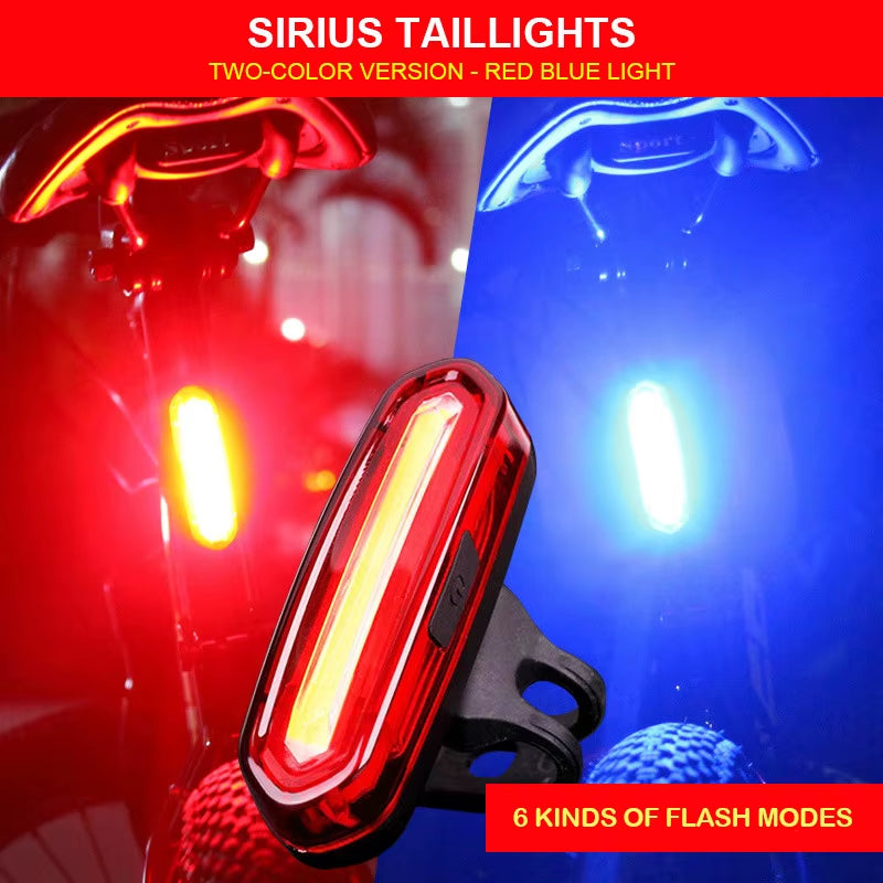 120 Lumens USB Rechargeable Bicycle Light Cycling Rear Light LED Taillight Waterproof MTB Road Bike Light Back Lamp for Bicycle