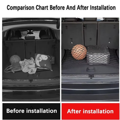 Luggage Net Holder Accessory for Citroen Basalt CC26 2024-2026 Trunk Storage Mesh Auto Organizer Elastic String Net Pocket Bag