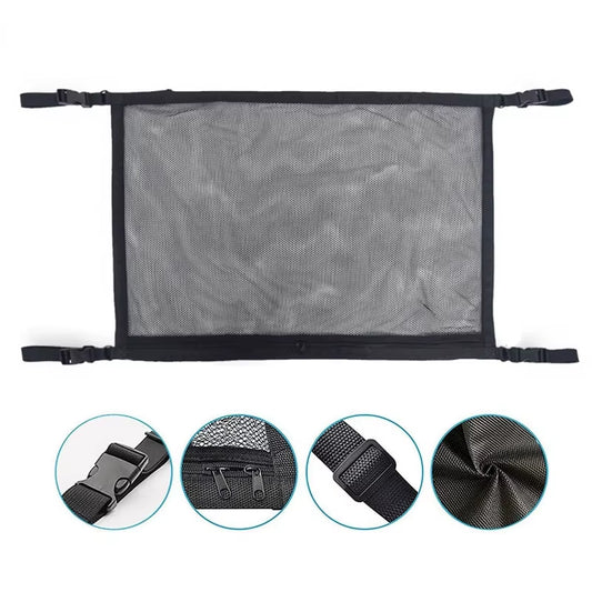 Car Ceiling Cargo Net Multifunctional Hanging Storage Organizer with Large Capacity for Convenient Storage of Car Ceiling Net
