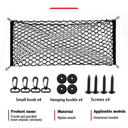 Luggage Net Holder Accessory for Citroen Basalt CC26 2024-2026 Trunk Storage Mesh Auto Organizer Elastic String Net Pocket Bag