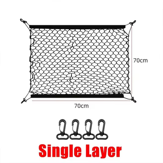 Luggage Net Holder Accessory for Citroen Basalt CC26 2024-2026 Trunk Storage Mesh Auto Organizer Elastic String Net Pocket Bag