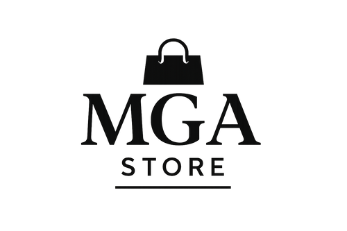 Généré un logo pour ma boutique MGA de couleur noir 